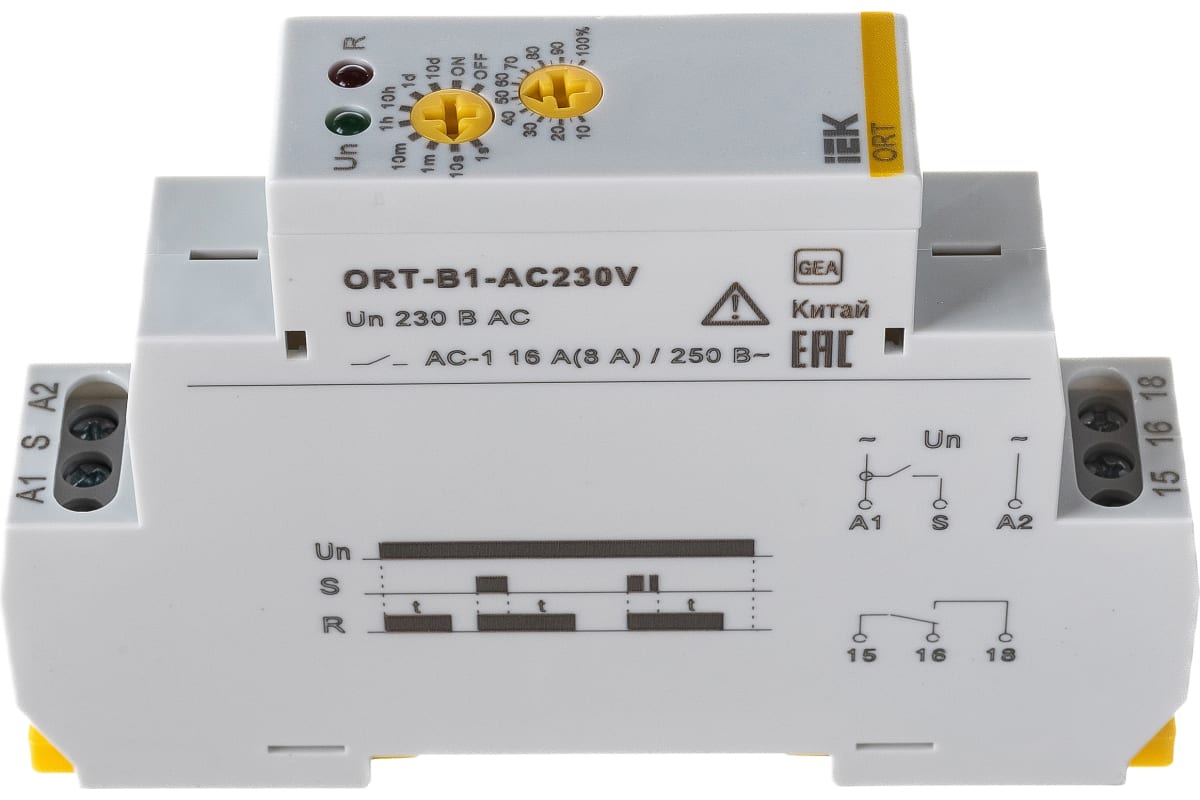 

Реле задержки IEK ORT, 230В [ort-b1-acdc12-240v], ORT