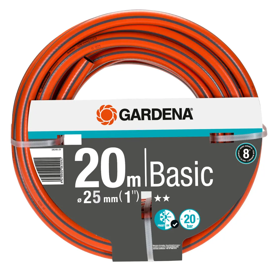 Шланг для полива Gardena Basic 25 мм 20 м ПВХ