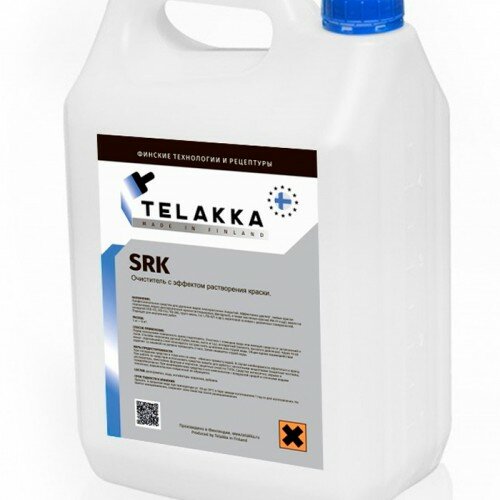 Очиститель краски с эффектом растворения погружным методом TELAKKA SRK 5кг смывка краски с металла погружным методом с эффектом растворения telakka srk 1кг