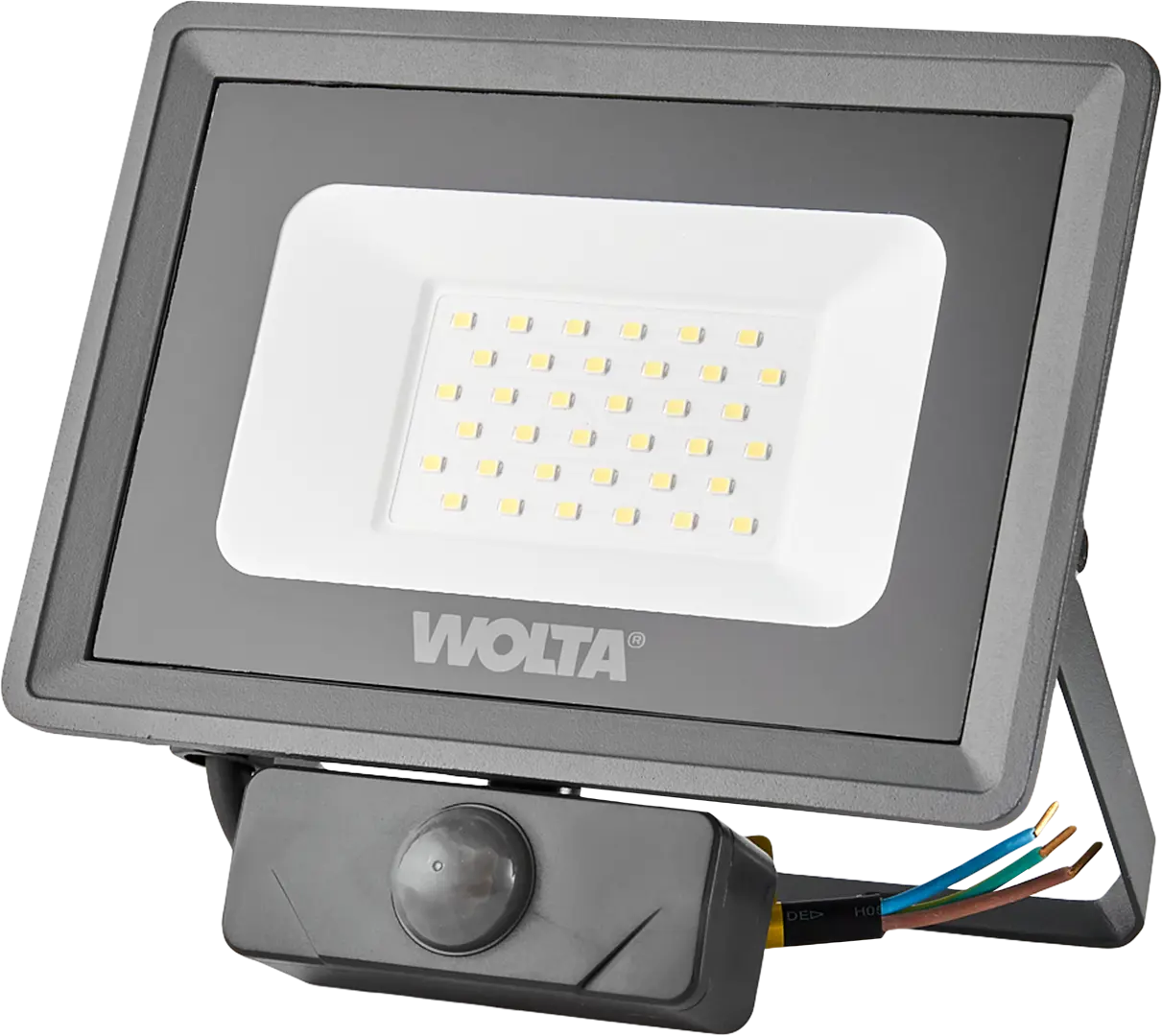 Прожектор Wolta WFL-30W/06S 2700 Лм с датчиком движения