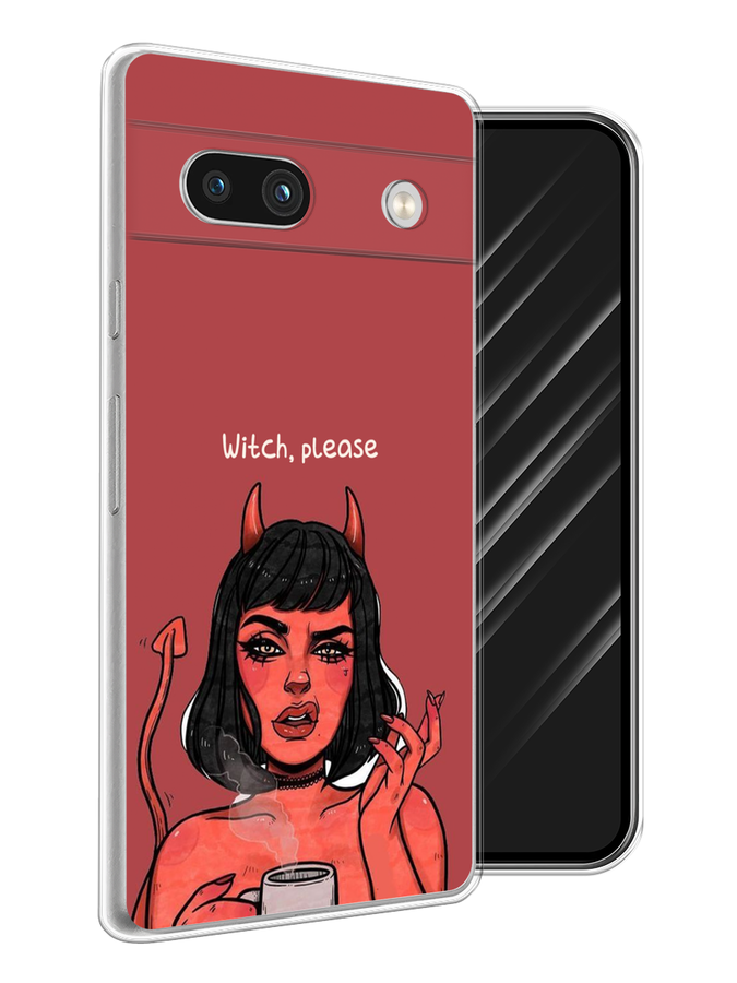 

Чехол Awog на Google Pixel 7A "Evil Girl", Бордовый;черный, 271450-6