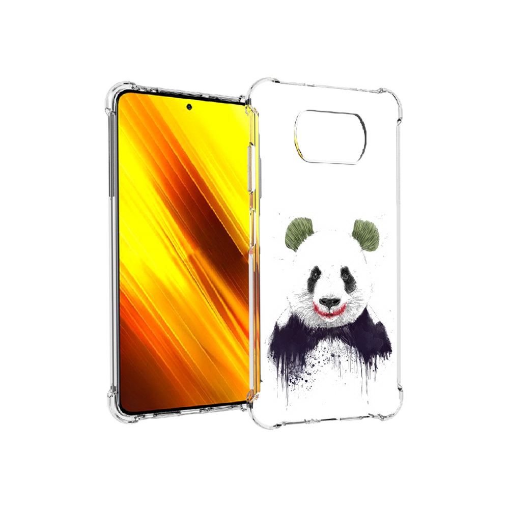 

Чехол MyPads Tocco для Xiaomi Poco X3 панда джокер (PT154881.262.533), Прозрачный, Tocco