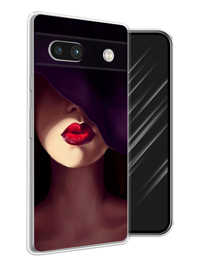 

Чехол Awog на Google Pixel 7A "Красные губы", Черный;бежевый;красный, 271450-7