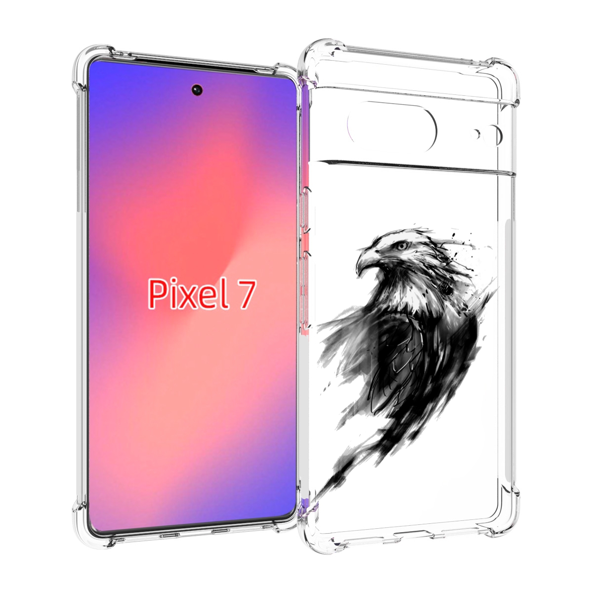 

Чехол Mypads Чб Птица Для Google Pixel 7, Прозрачный, Tocco