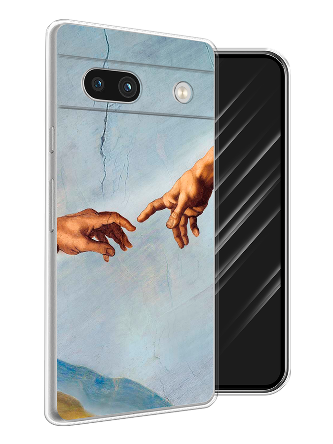 

Чехол Awog на Google Pixel 7A "Сотворение Адама", Голубой;коричневый;серый, 271450-9