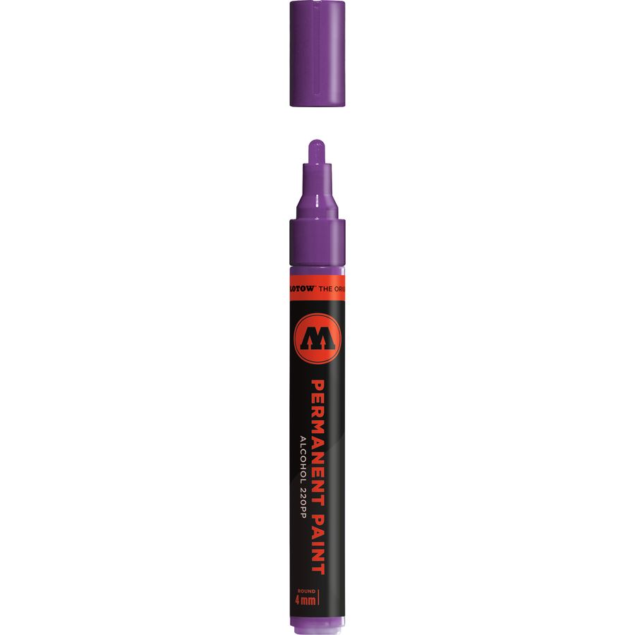 Перманентный маркер Molotow permanent paint 220PP 220042 фиолетовый 4 мм фиолетовый
