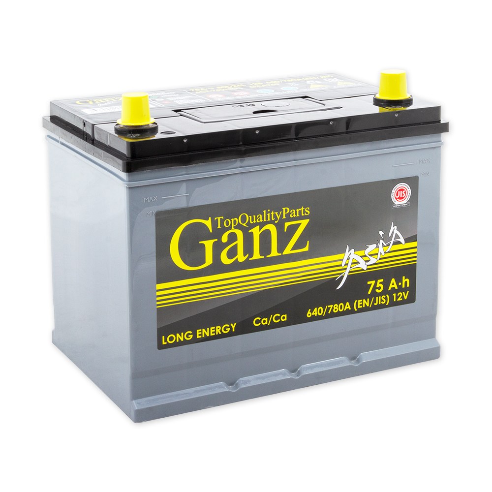 Аккумулятор Ganz Asia 75 А/Ч Обратная En640 GANZ арт. GAA750