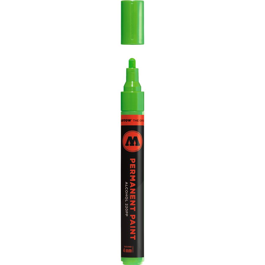 Перманентный маркер Molotow permanent paint 220PP 220058 салатовый 4 мм зеленый