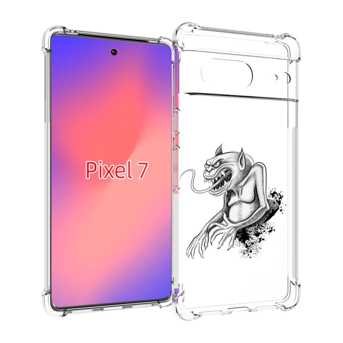 

Чехол Mypads Чорт Для Google Pixel 7, Прозрачный, Tocco