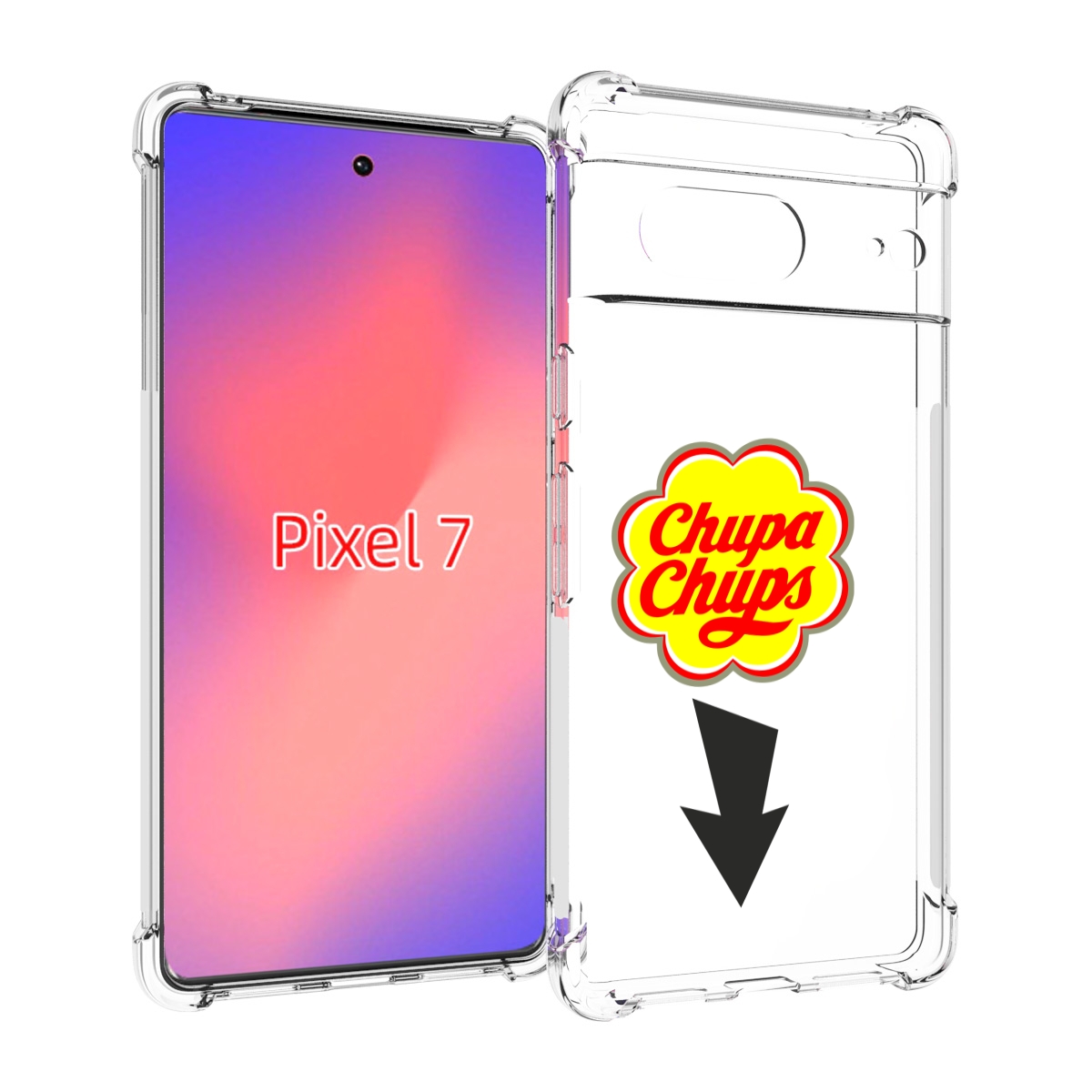 

Чехол Mypads Чупа Чупс Для Google Pixel 7, Прозрачный, Tocco