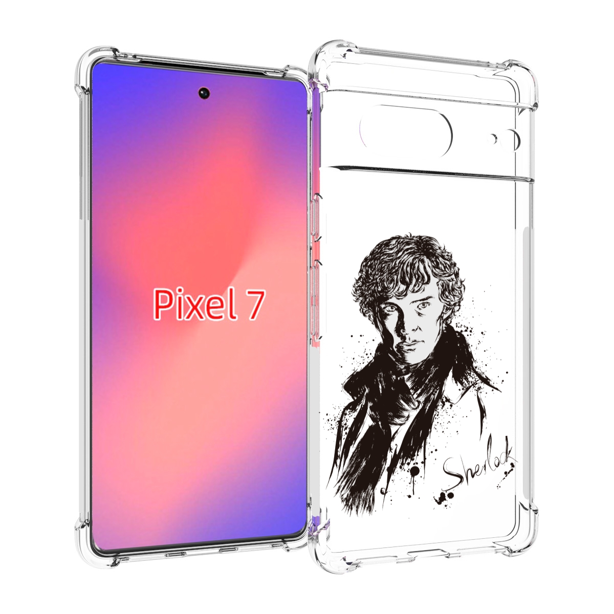 

Чехол Mypads Шерлок Холмс Портрет Для Google Pixel 7, Прозрачный, Tocco