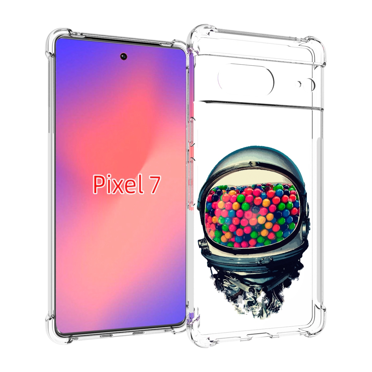 

Чехол Mypads Шлем Космонавта Для Google Pixel 7, Прозрачный, Tocco