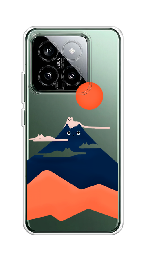 

Чехол на Xiaomi 14 "Кот-гора", Черный;оранжевый, 320350-1