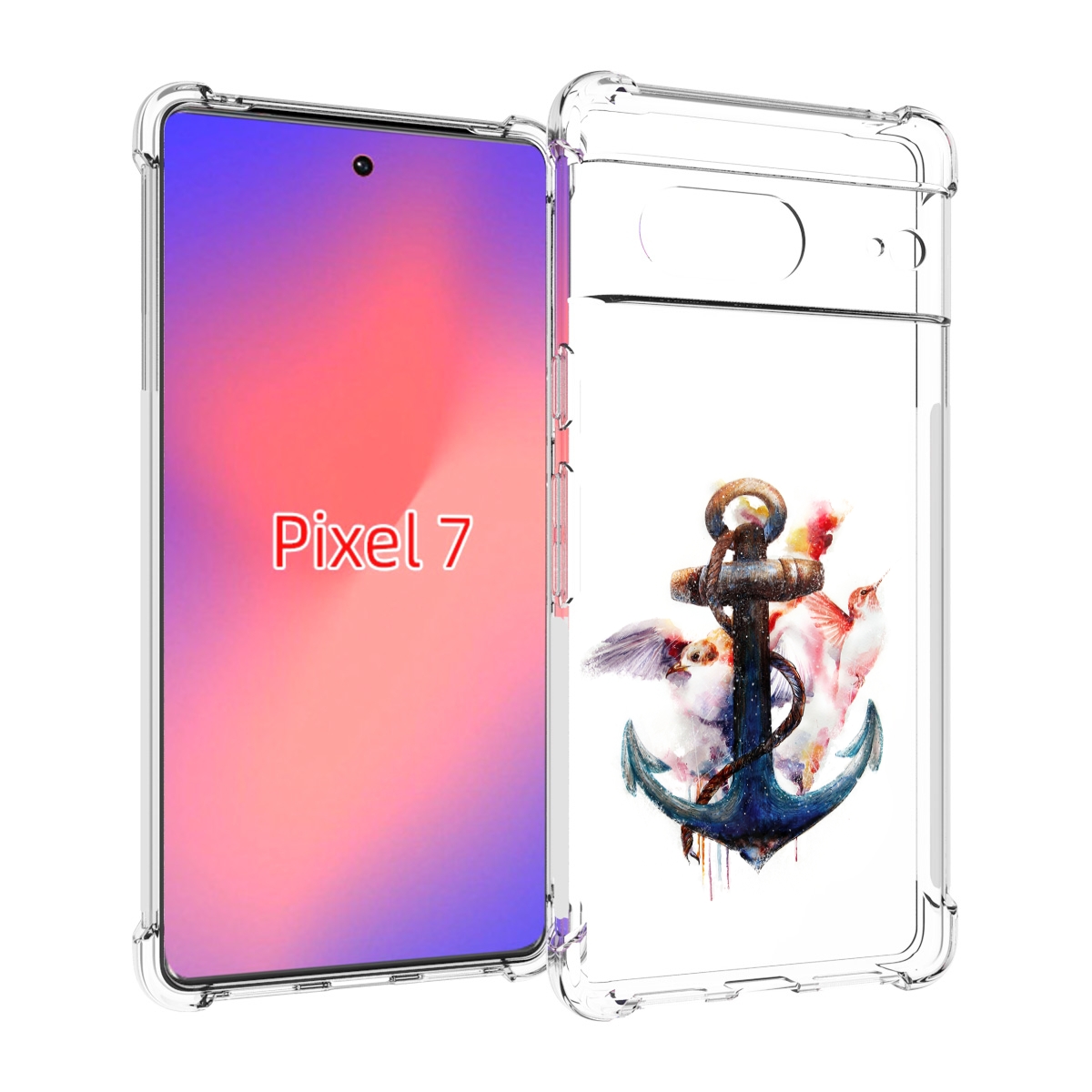 

Чехол Mypads Якорь С Птицами Для Google Pixel 7, Прозрачный, Tocco