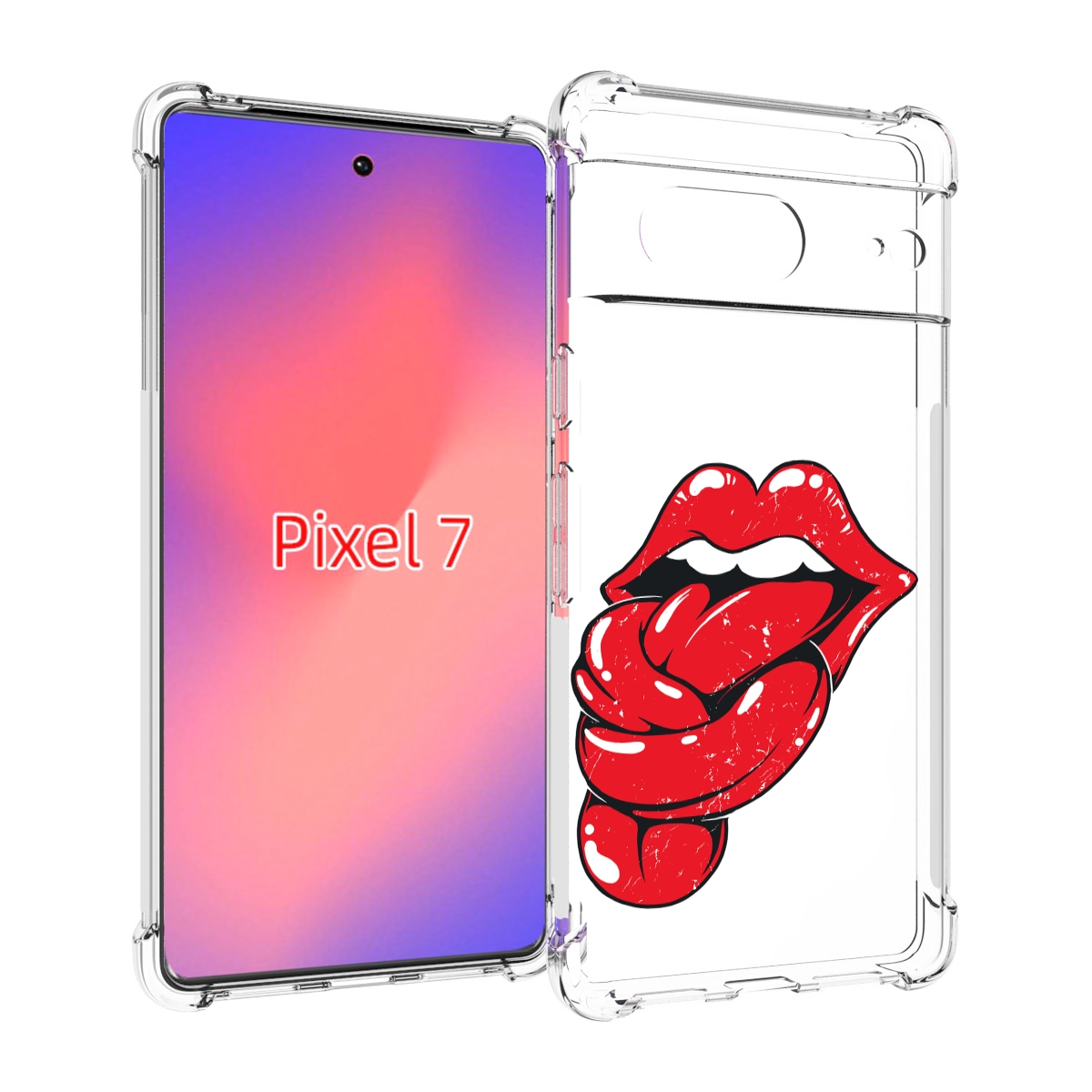 

Чехол Mypads Яркие Губы С Языком Для Google Pixel 7, Прозрачный, Tocco