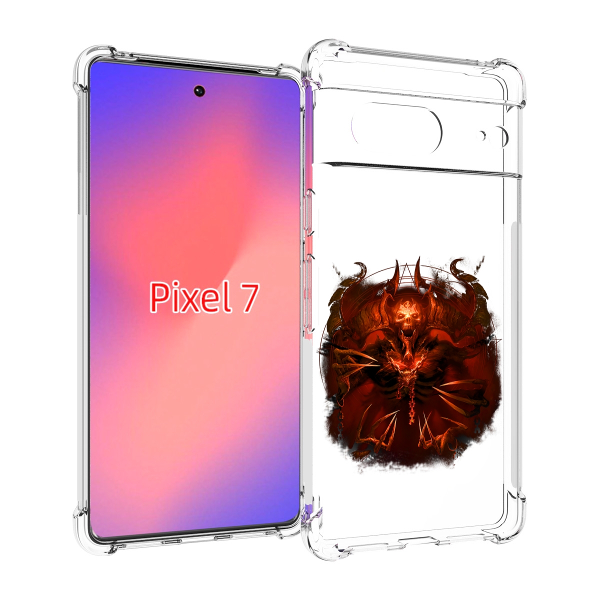 

Чехол Mypads Яркий Демон Для Google Pixel 7, Прозрачный, Tocco