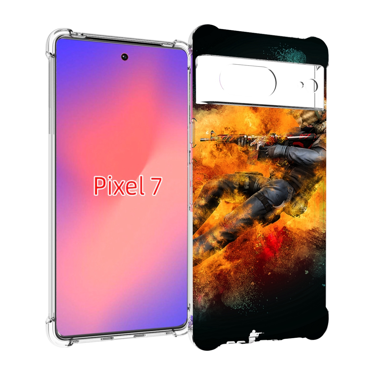 

Чехол Mypads Cs-Go Контр-Террорист Для Google Pixel 7, Прозрачный, Tocco