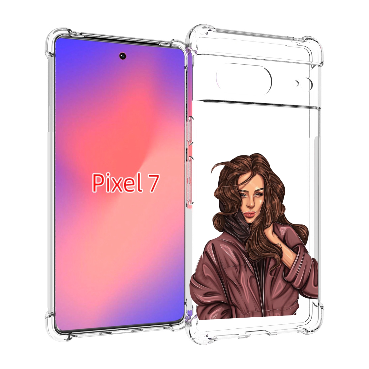 

Чехол Mypads Арт Рисунок Девушки Для Google Pixel 7, Прозрачный, Tocco