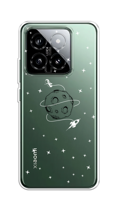 

Чехол на Xiaomi 14 "Полет вокруг луны", Белый;серый;черный, 320350-1