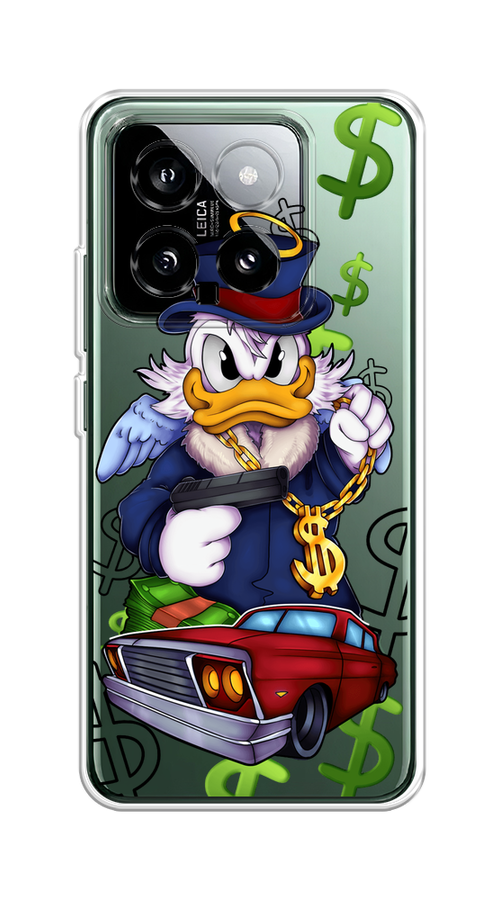 

Чехол на Xiaomi 14 "Scrooge McDuck with a Gold Chain", Красный;синий;белый, 320350-1