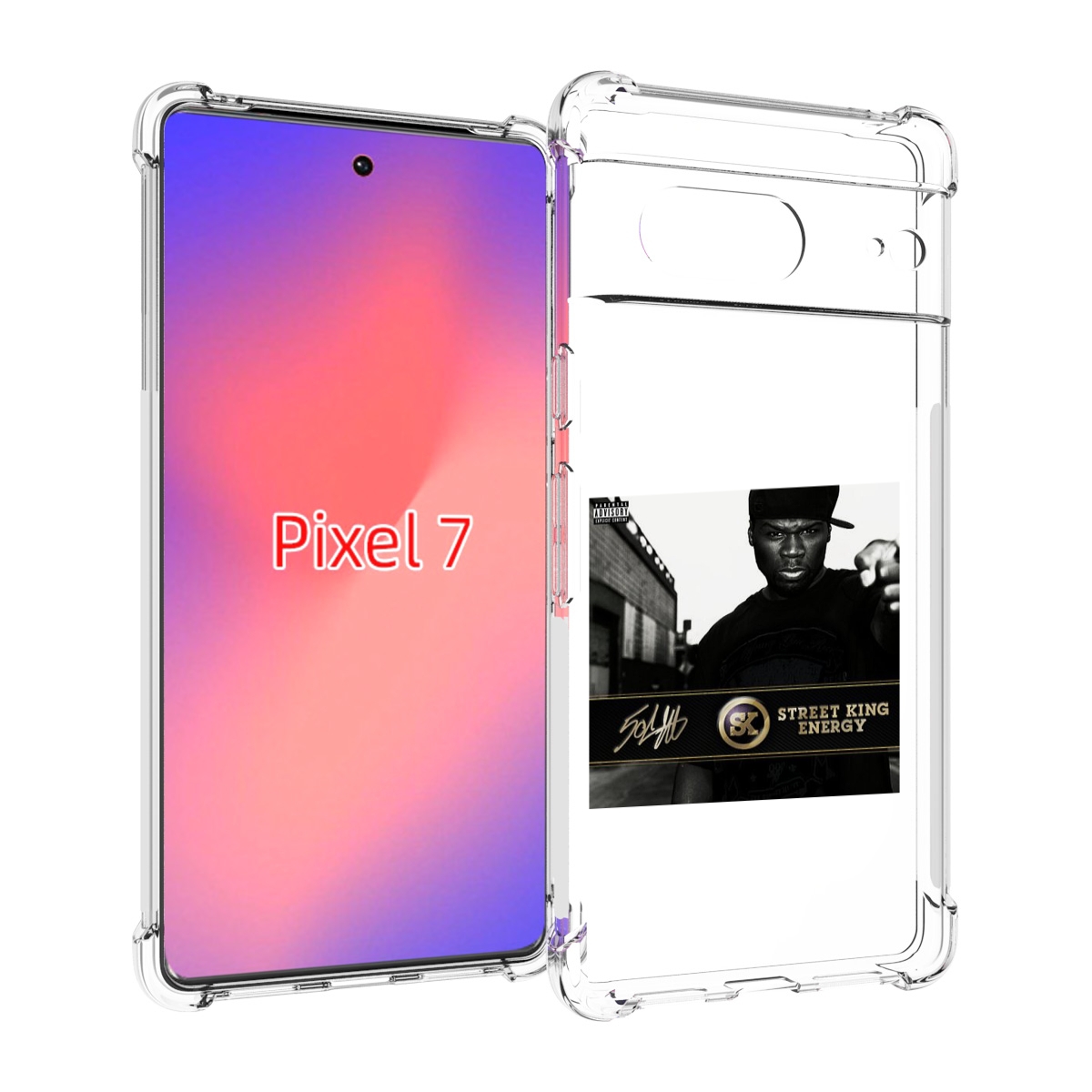 

Чехол Mypads 50 Cent - Street King Energy Для Google Pixel 7, Прозрачный, Tocco