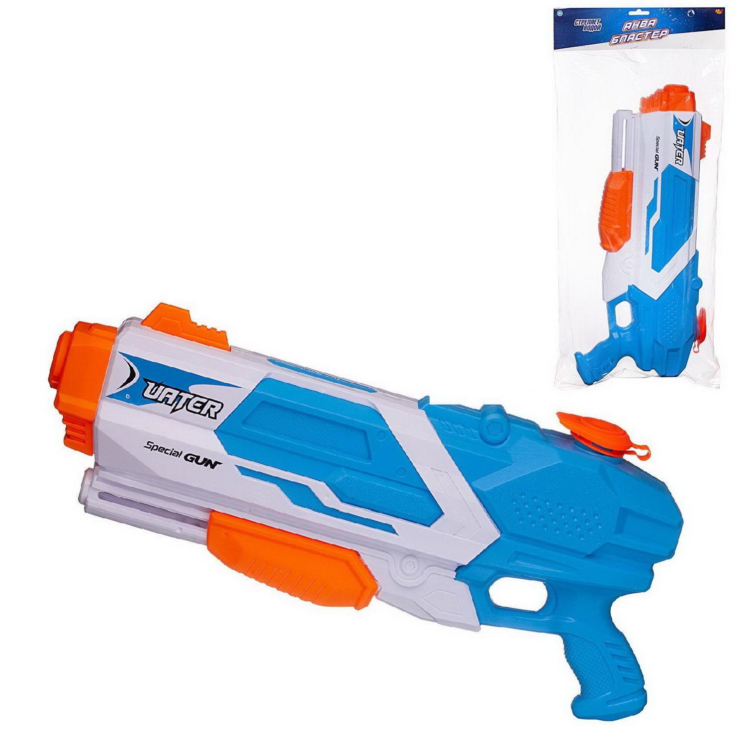 Водное оружие игрушечное Abtoys Аквабластер бело-голубой 1000мл abtoys водное оружие аквабластер 200 мл