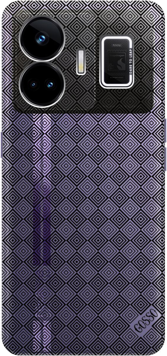 

Чехол на Realme GT Neo 5 "Magic Squares" прозрачный, Прозрачный;черный, 158683