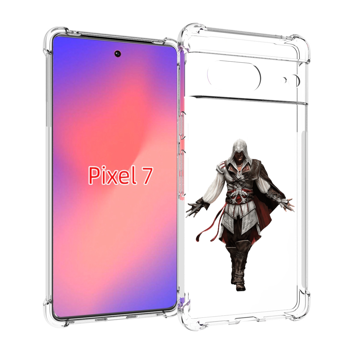

Чехол Mypads Assassin'S-Creed Мужской Для Google Pixel 7, Прозрачный, Tocco