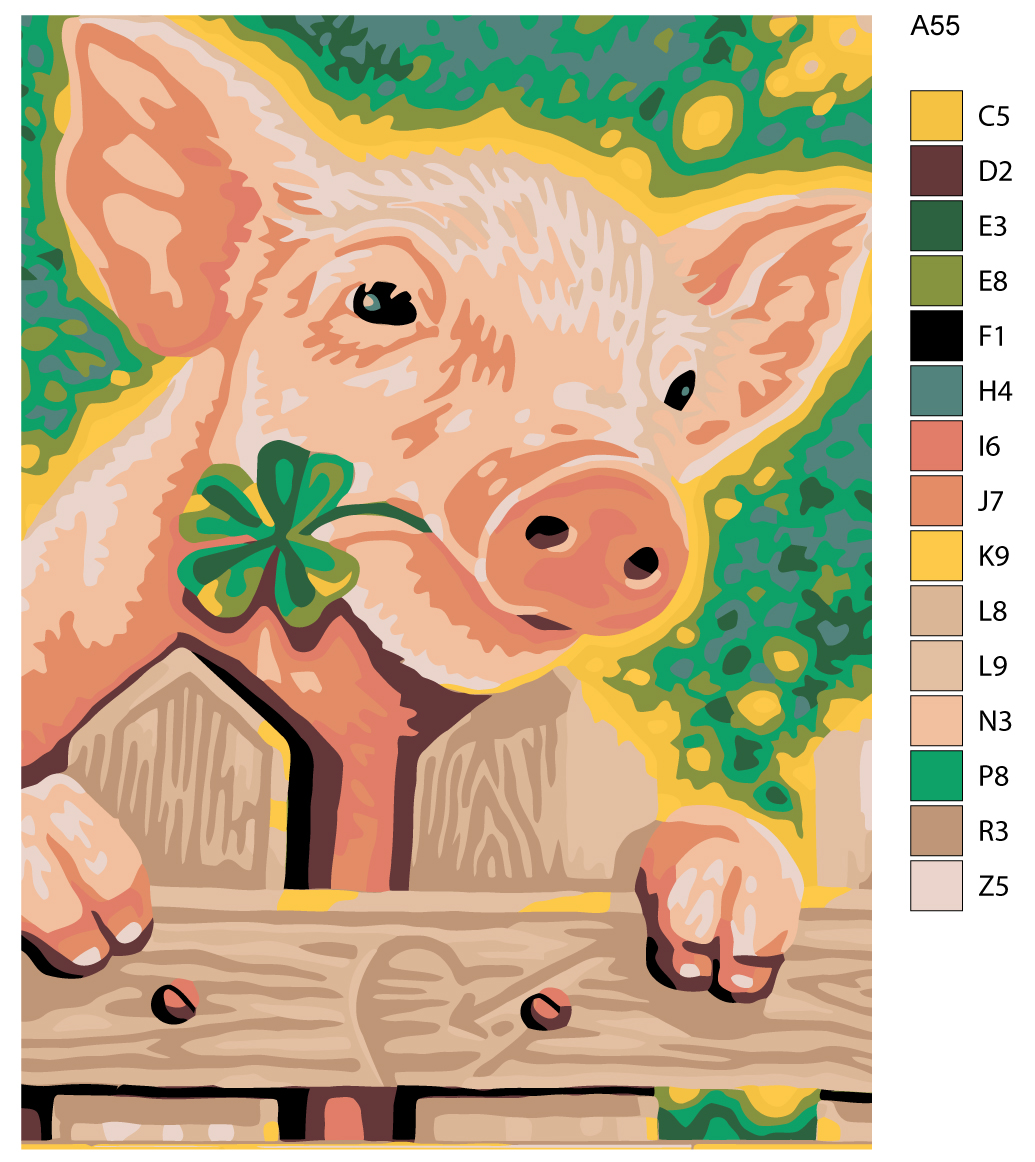 

Картина по номерам, "Живопись по номерам", 45 х 60, A55, A55