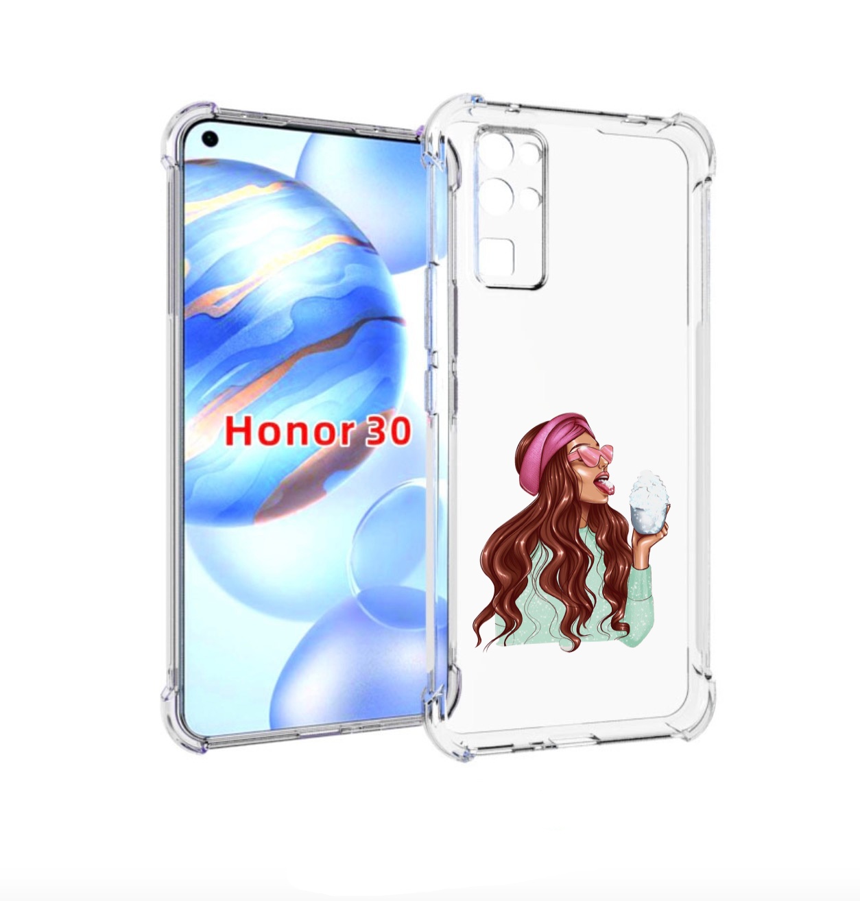 

Чехол бампер MyPads любительница-снега женский для Honor 30 (BMH, Прозрачный, Tocco