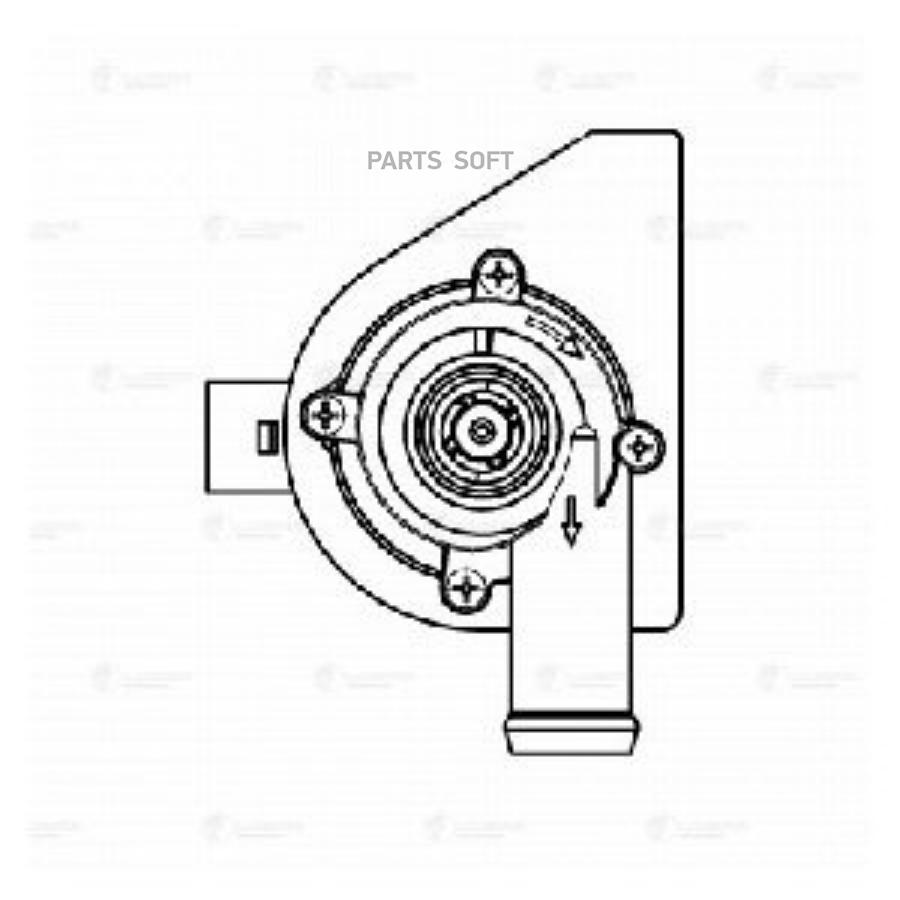 Насос Водяной (Электр.) Vw Transporter T5 (03-) 1.9tdi/2.5tdi/2.0i/3.2i LUZAR арт. LWP 180