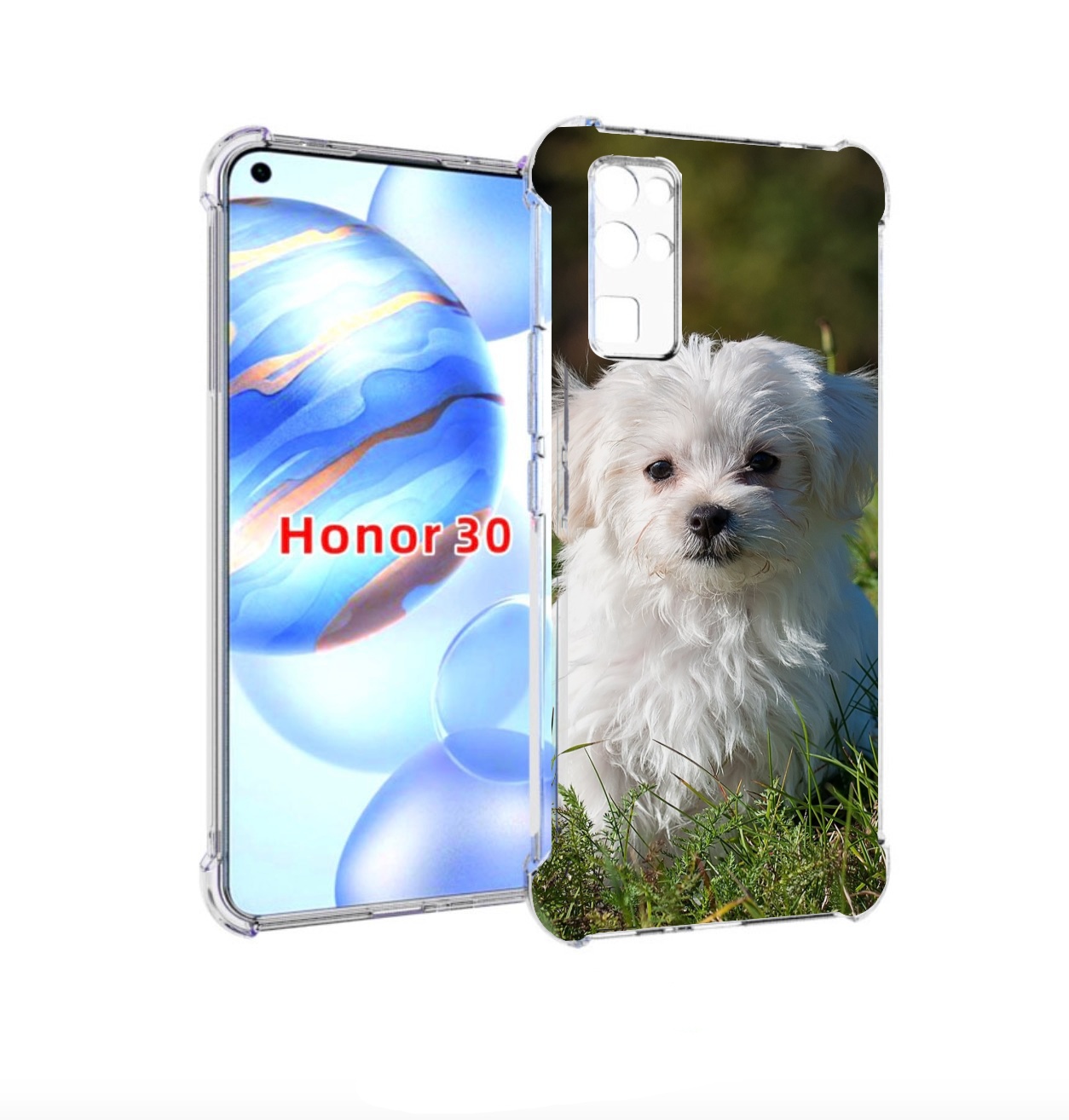 

Чехол бампер MyPads мальтииская-болонка для Honor 30 (BMH-AN10), Прозрачный, Tocco