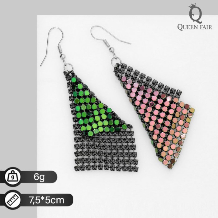 

Серьги подвески из алюминия; бижутерного сплава Queen fair 9679605, 9679605