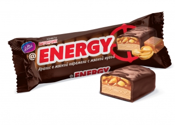 

Батончик Konti Energy в молочном шоколаде с арахисом в мягкой карамели с мягкой нугой 40 г