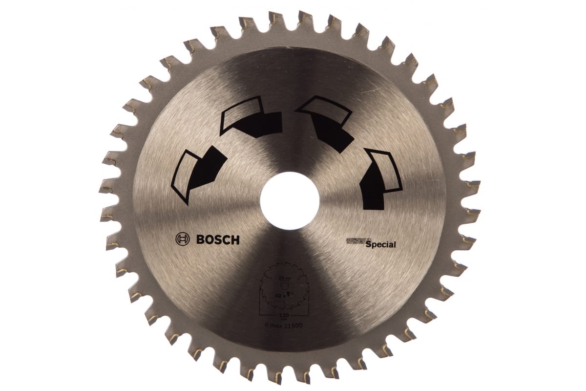 

Циркулярный диск (130x20/16 мм; 40 зубьев) SPECIAL Bosch 2609256884