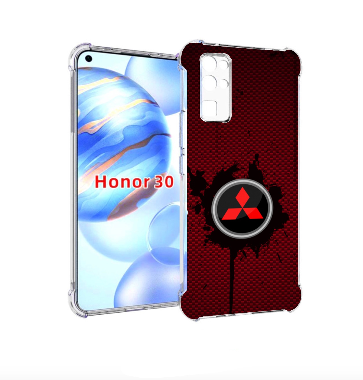 

Чехол бампер MyPads мицубиси mitsubishi 2 для Honor 30 (BMH-AN10, Прозрачный, Tocco