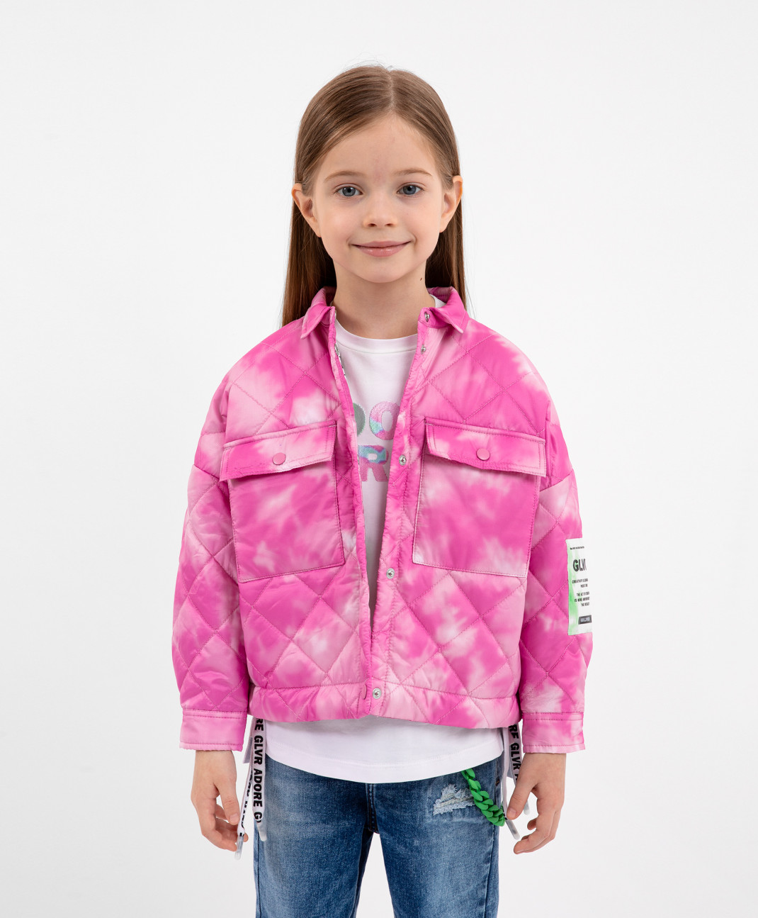 Куртка детская Gulliver 12302GMC4103 розовый, 128