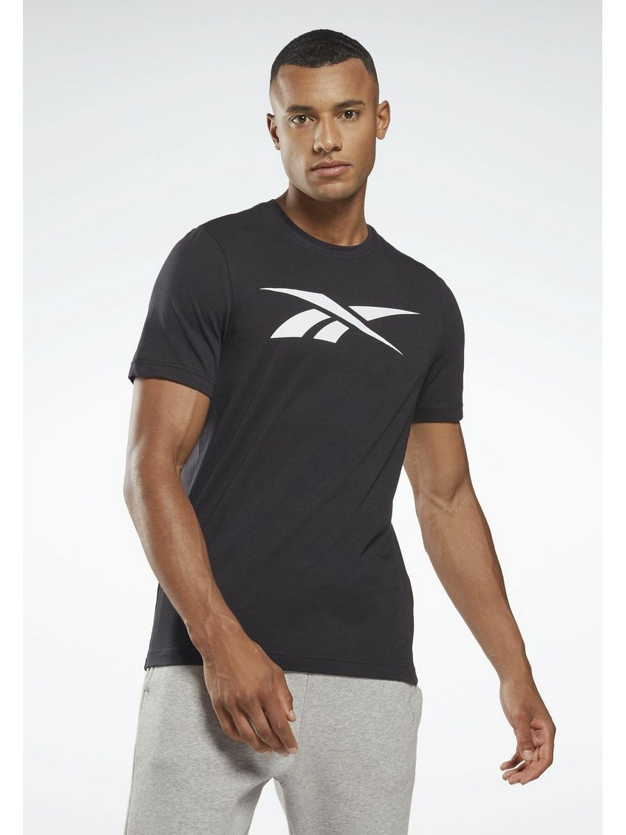 

Футболка мужская Reebok RE542D182 черная M, Черный, RE542D182