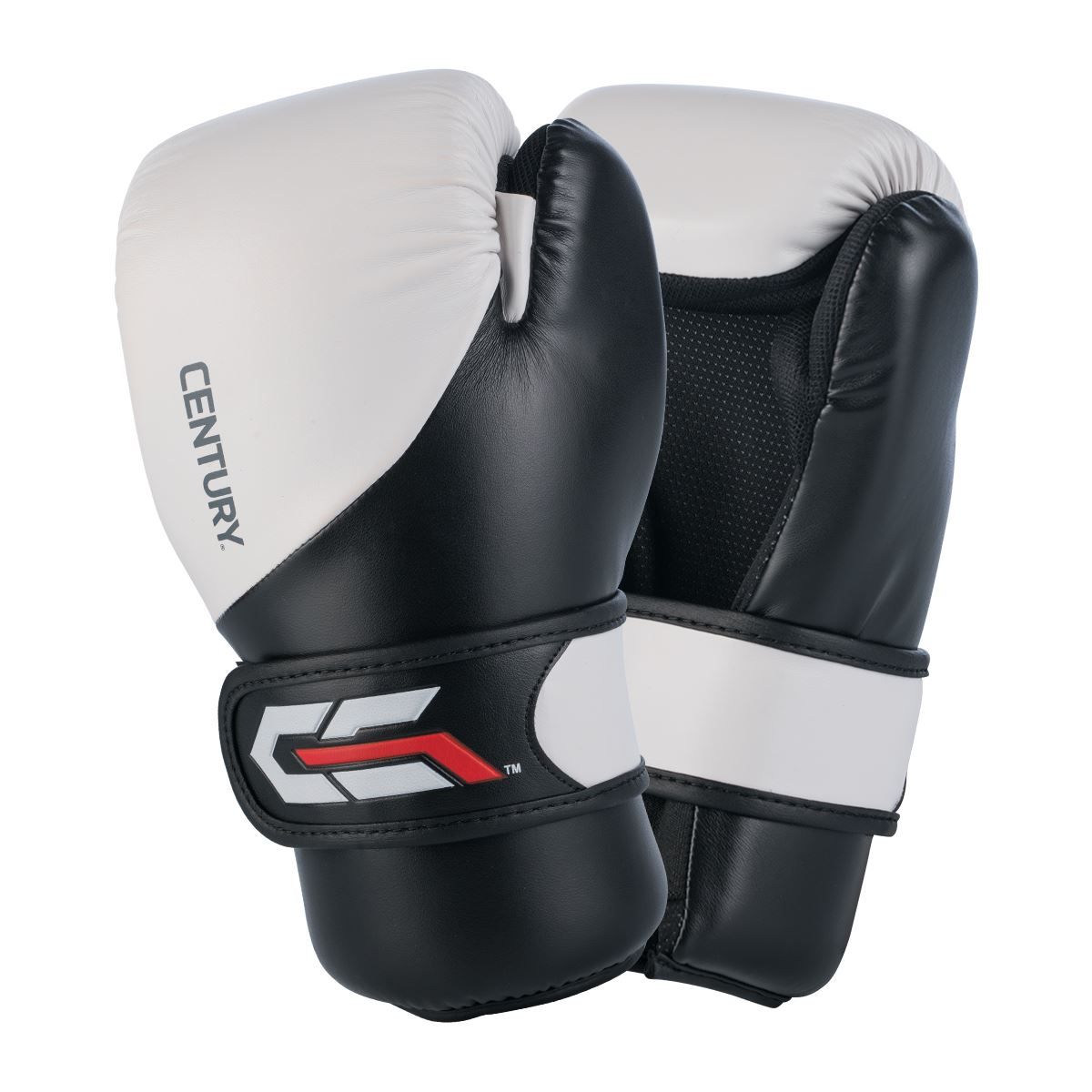 фото Century перчатки спарринговые century c-gear white/black, размер m