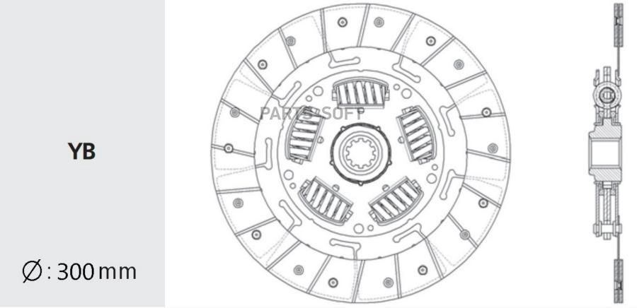 

VALEO PHC HD-133 Диск сцепления 1шт