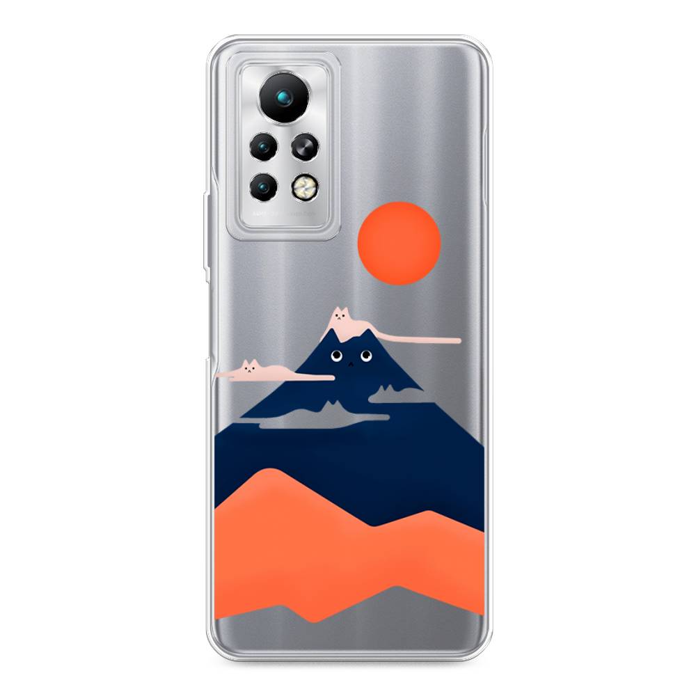

Чехол для Infinix Note 11 Pro "Кот-гора", Черный;оранжевый, 3100550-4