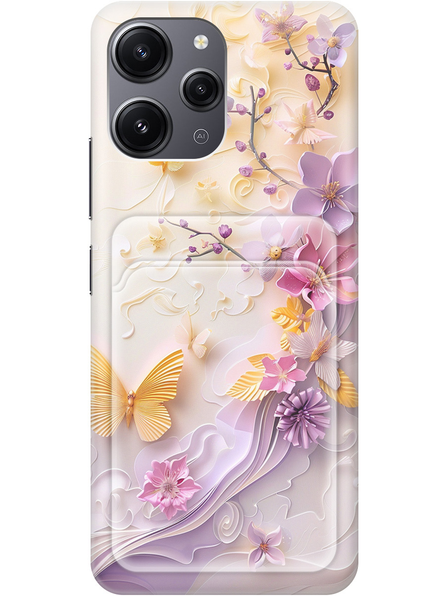 

Силиконовый чехол на Xiaomi Redmi 12 с принтом с карманом для карты прозрачный 805280, Белый;фиолетовый;прозрачный;оранжевый, 772621723