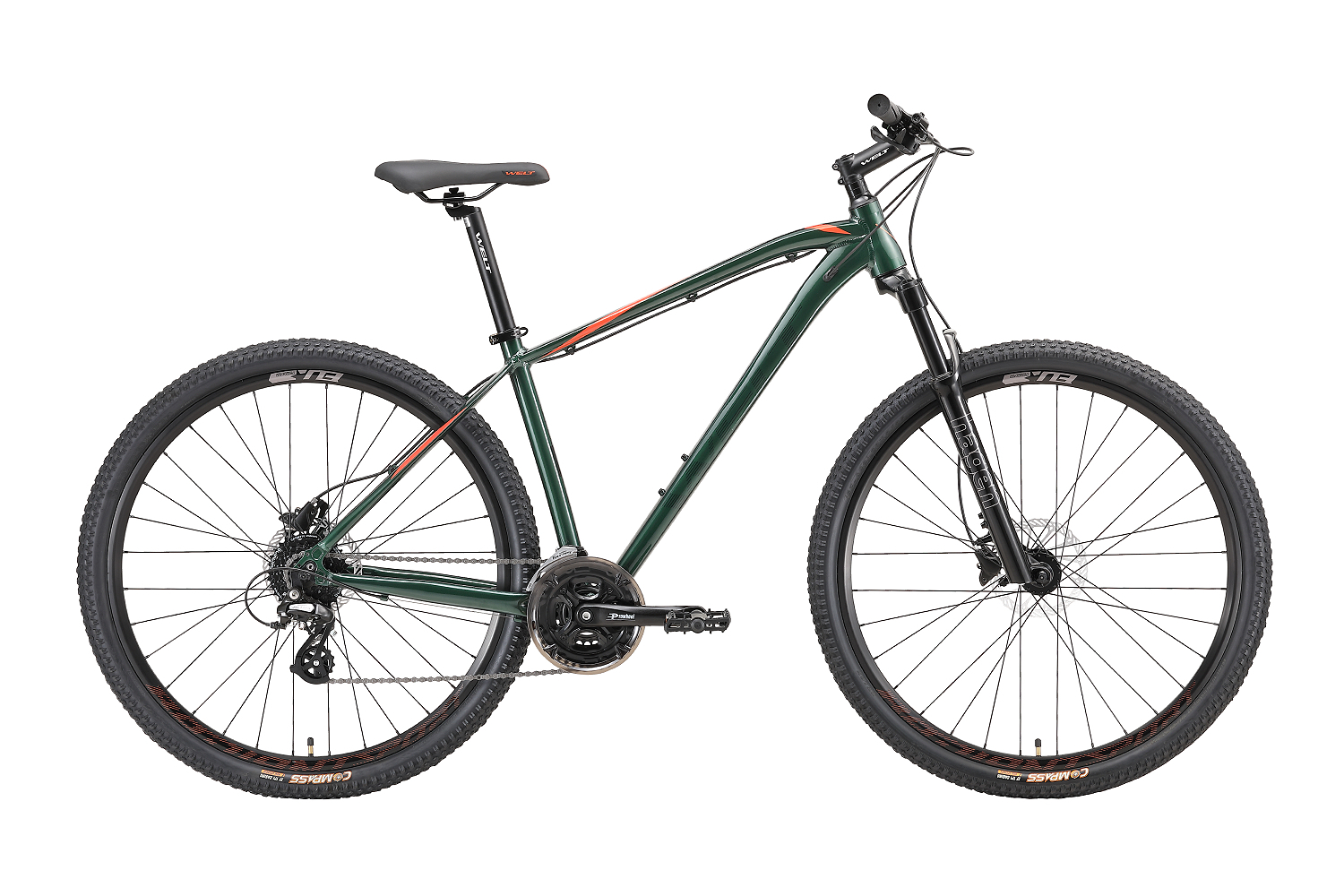 

Горный велосипед Welt Raven 2.0 HD 27, год 2023, цвет Зеленый, ростовка 20