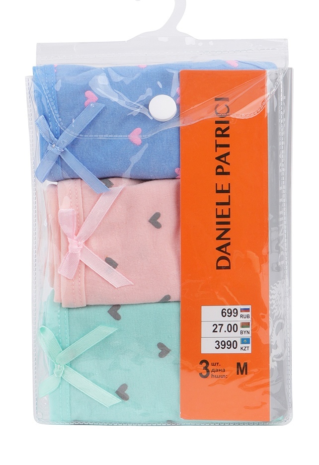 

Трусы женские Daniele Patrici 225374 разноцветные L, Разноцветный, 225374