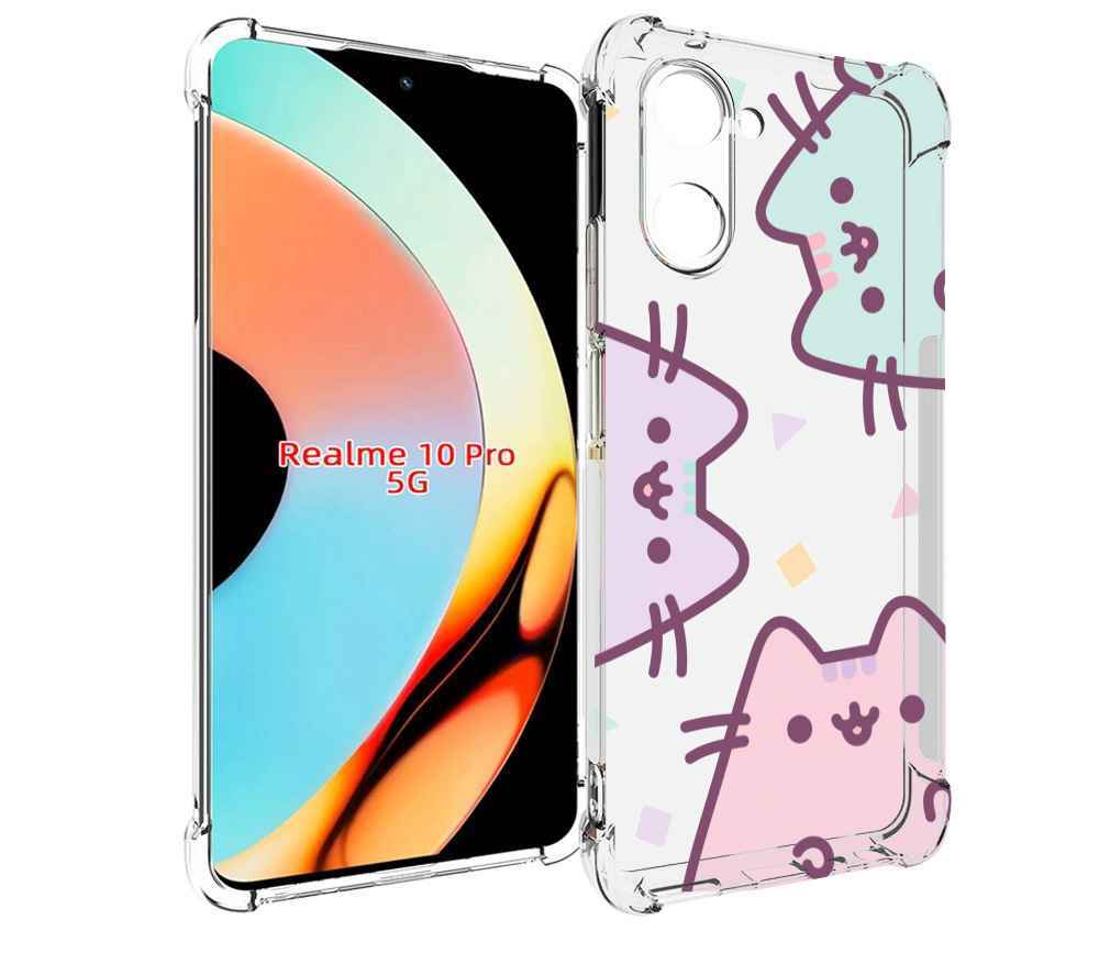 

Чехол бампер MyPads котики зеленый фиолетовый розовый женский дл..., Прозрачный, Tocco