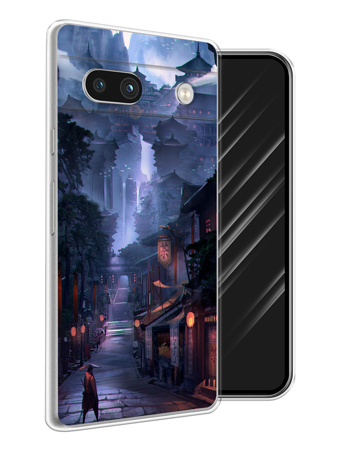

Чехол Awog на Google Pixel 7A "Одинокий самурай", Синий;черный;коричневый, 271450-10