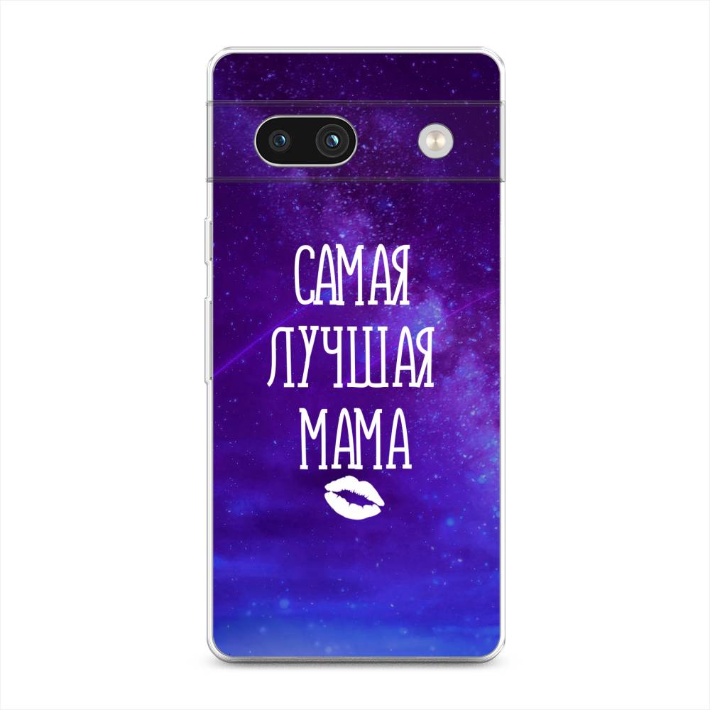 

Чехол Awog на Google Pixel 7A "Лучшая мама", Фиолетовый;синий;белый, 271450-6