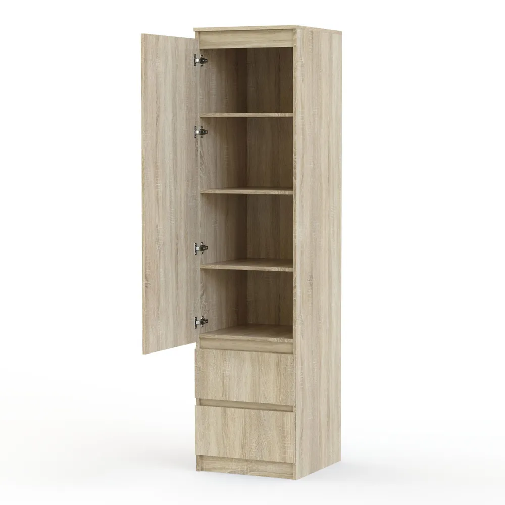 

Шкаф BestMebel Мальм с ящиками 350*350*2100, бежевый, Мальм с ящиками