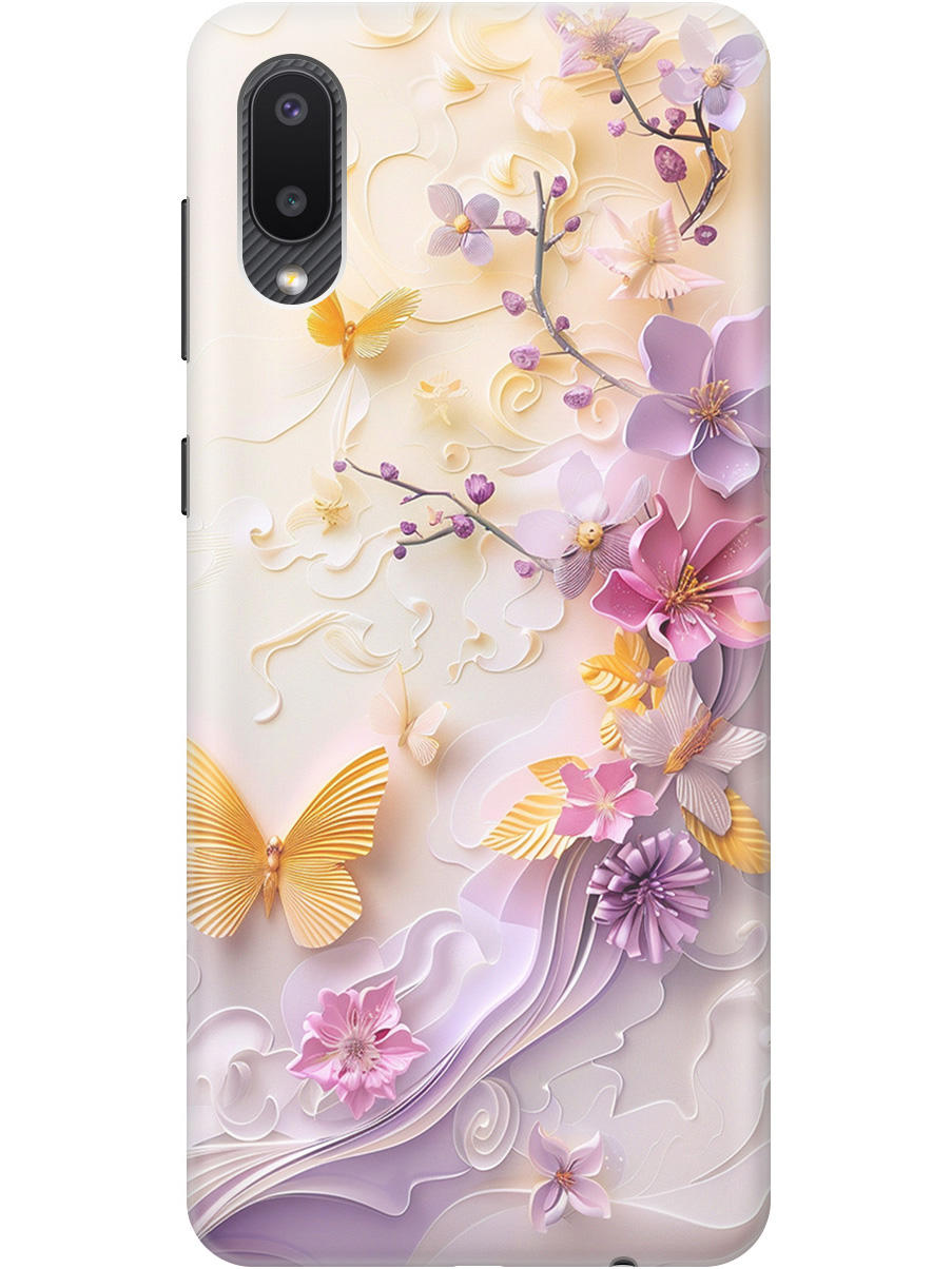 

Силиконовый чехол на Samsung Galaxy A02 с принтом "Оранжевые бабочки", Прозрачный;белый;оранжевый;фиолетовый, 724352123