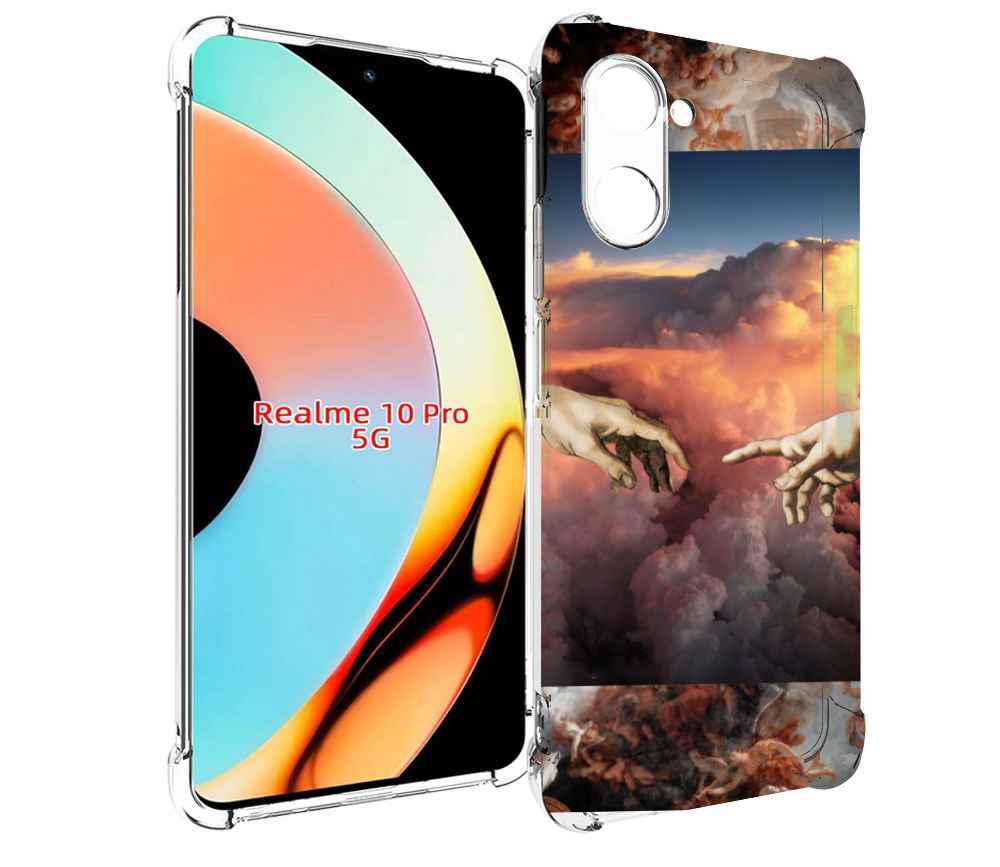 

Чехол бампер MyPads красивая-картина для Realme 10 Pro противоуд..., Прозрачный, Tocco
